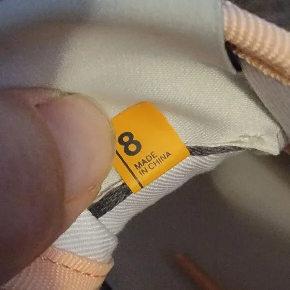 NEW ONCEPT Phoenix Sneaker Womens 8 Electric Sand Pink Tan Blue Leather - Picture 8 of 9